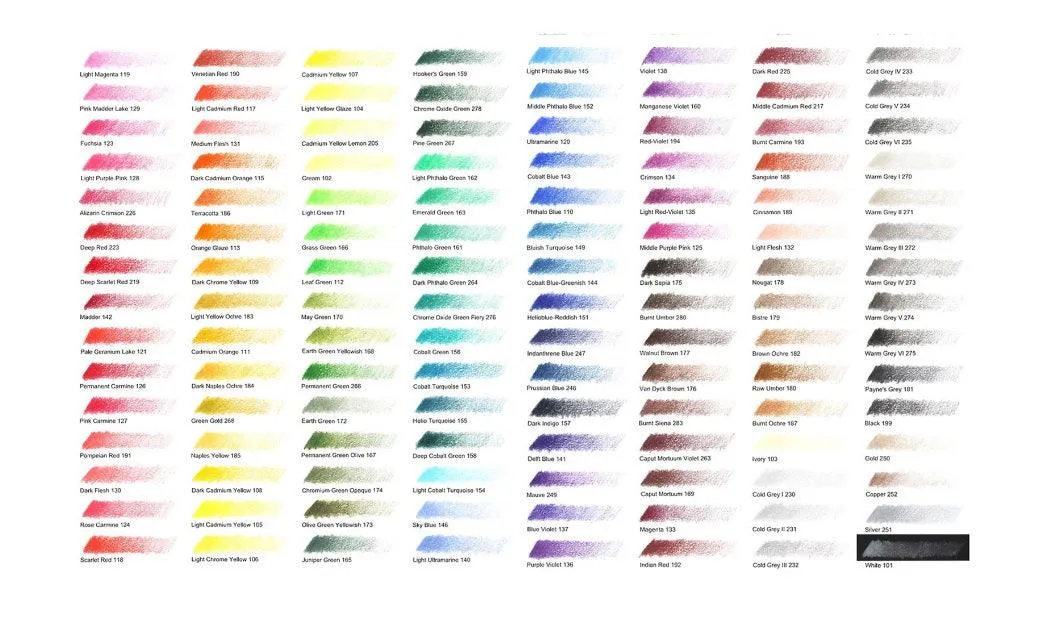 120 Faber-Castell Polychromos Coloured Colouring Pencils Wooden Case Set Box