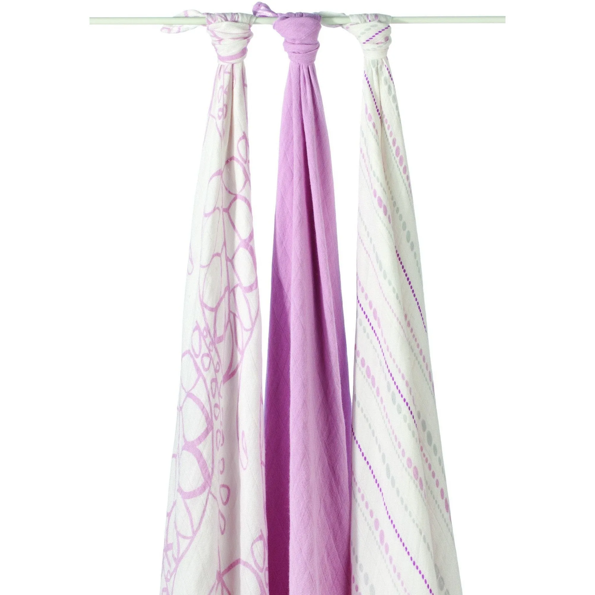 Aden and Anais - Bamboo swaddle (tranquility pink 3 Pack)