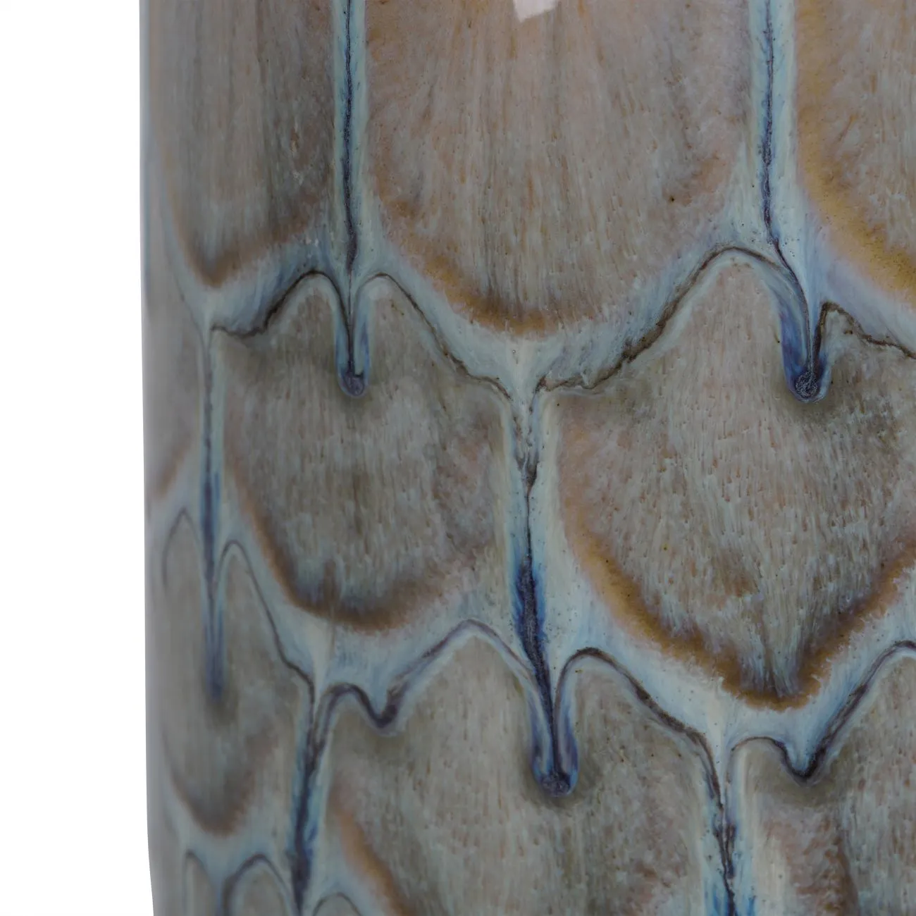 Armadillo Azure Ceramic Vase