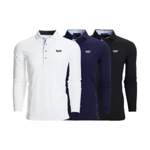 Cadillac Men's Long Sleeve Polo