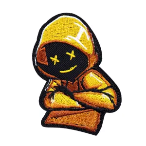Casual Patch For Clothing Of Boy In Yellow Hoodie / Unisex Fashion Accessory