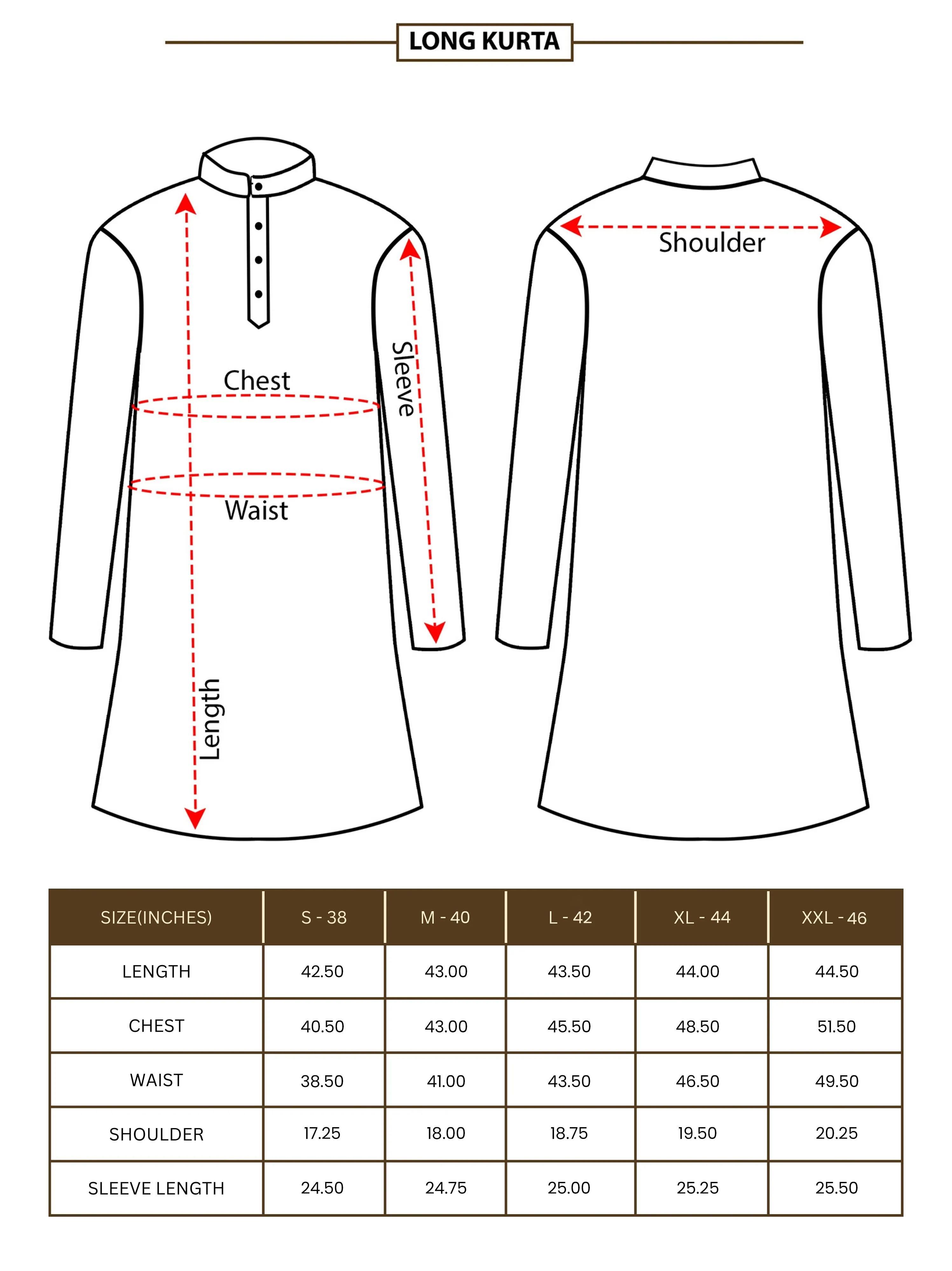 Cream Sequence Embroidery Long Kurta