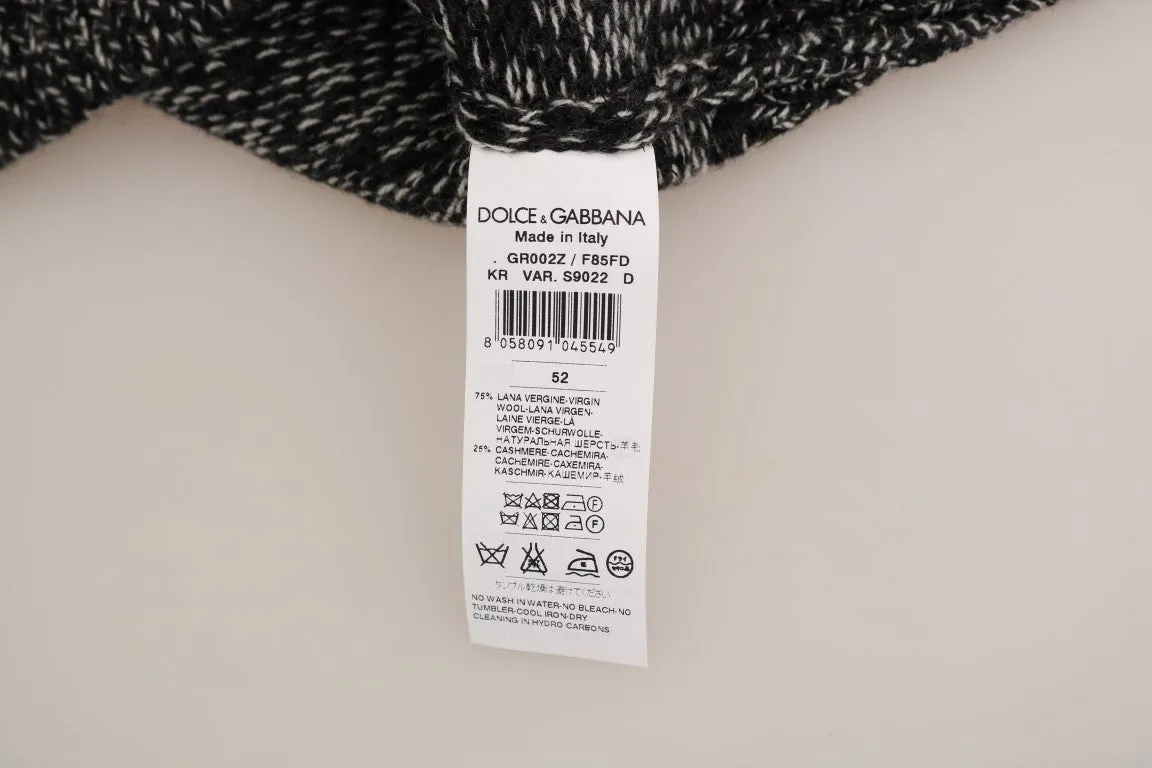 Dolce & Gabbana Elegant Gray Cashmere KING Sweater