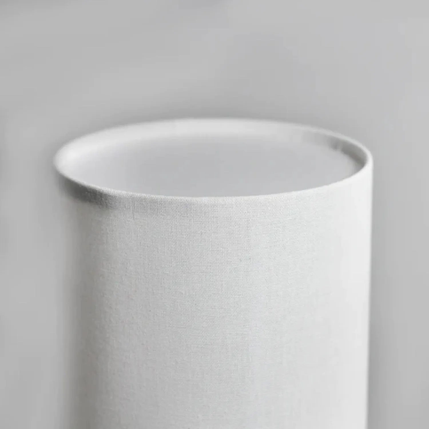 Evelyn Elegant, Metal Table Lamp - White, Linen Lamp, 510mm High, PL0269
