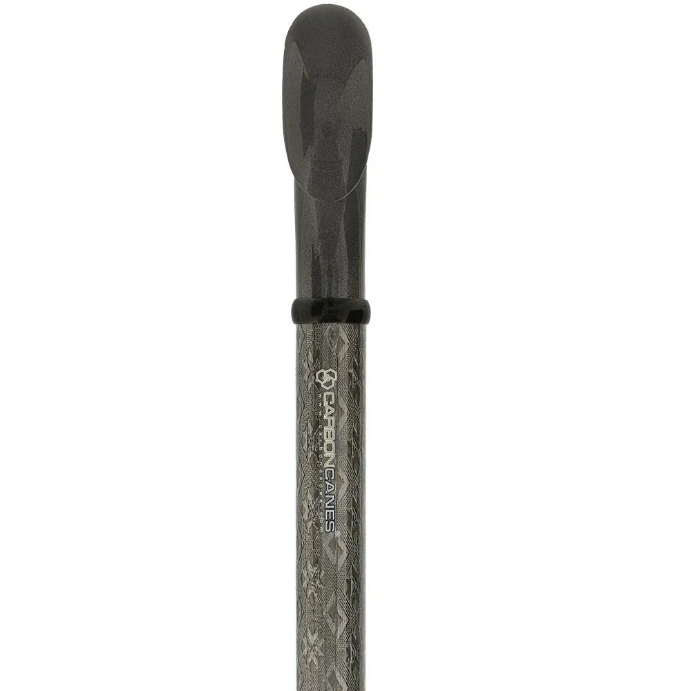 Gray 3D Diamond Pattern Adjustable Derby Carbon Fiber Walking Cane