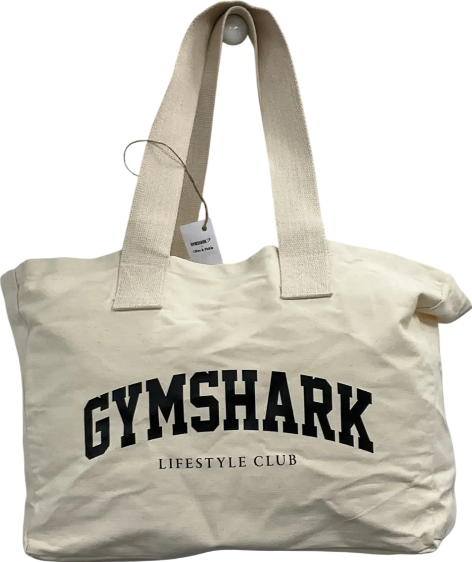 gymshark Cream Oversized Canvas Tote One Size