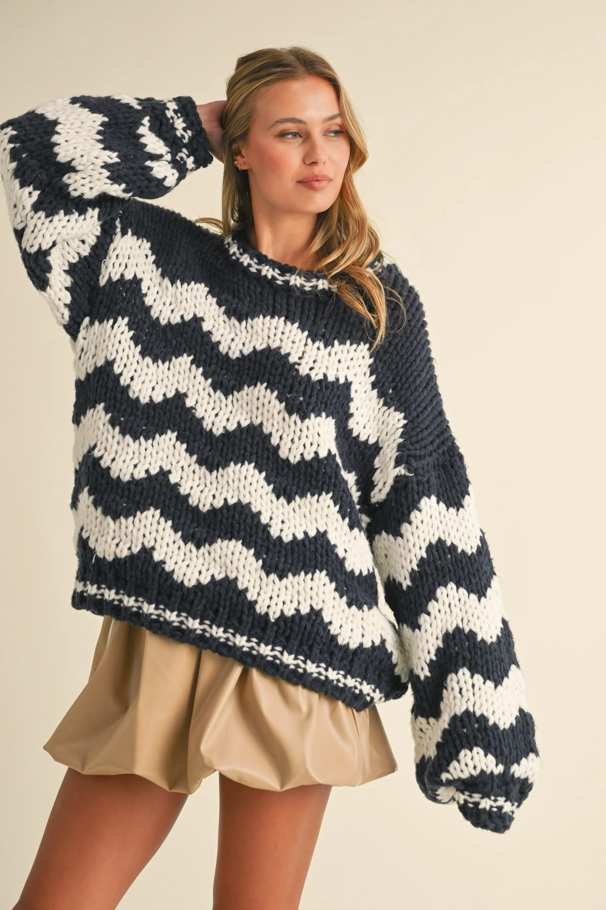 Henley Oversized Sweater