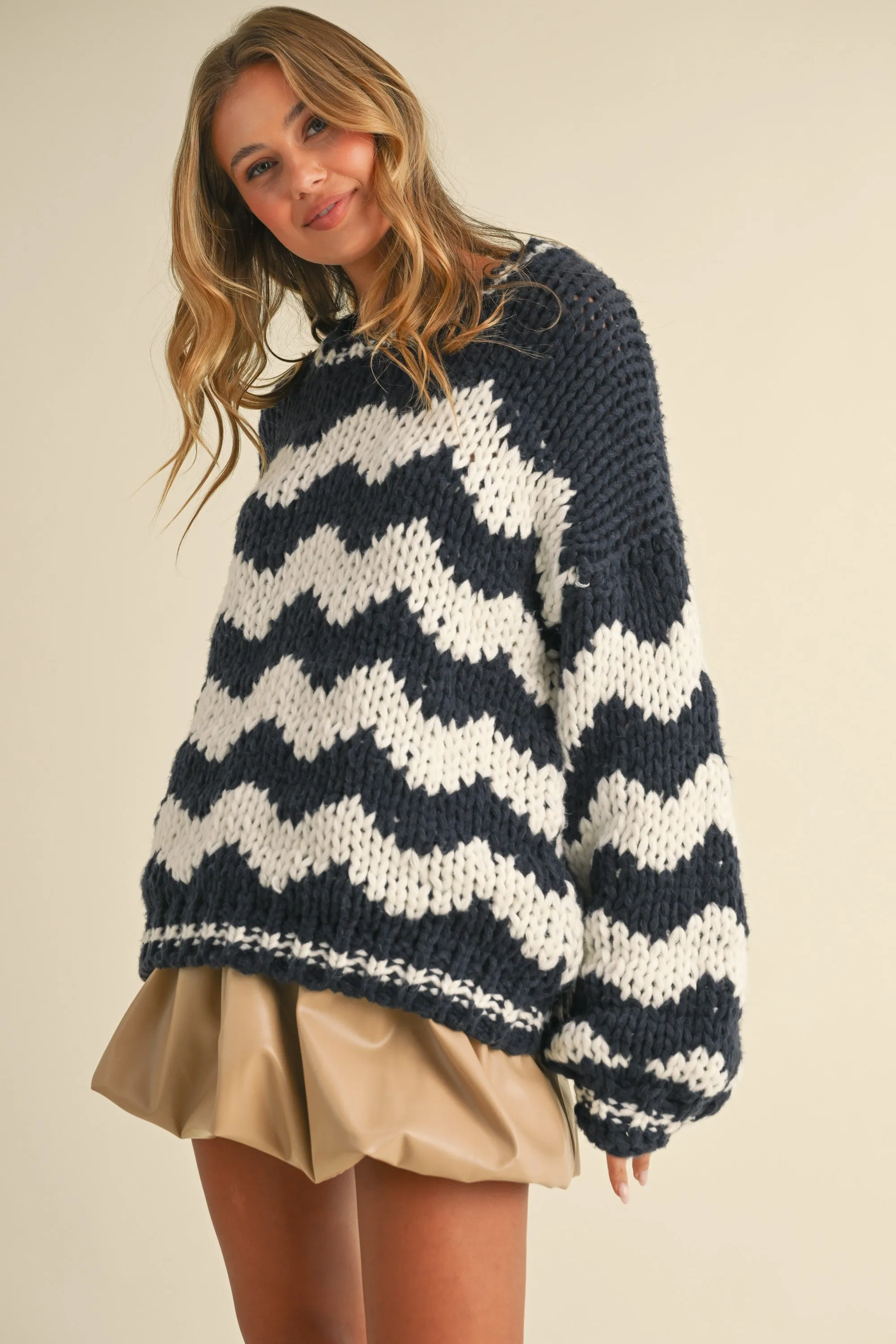 Henley Oversized Sweater