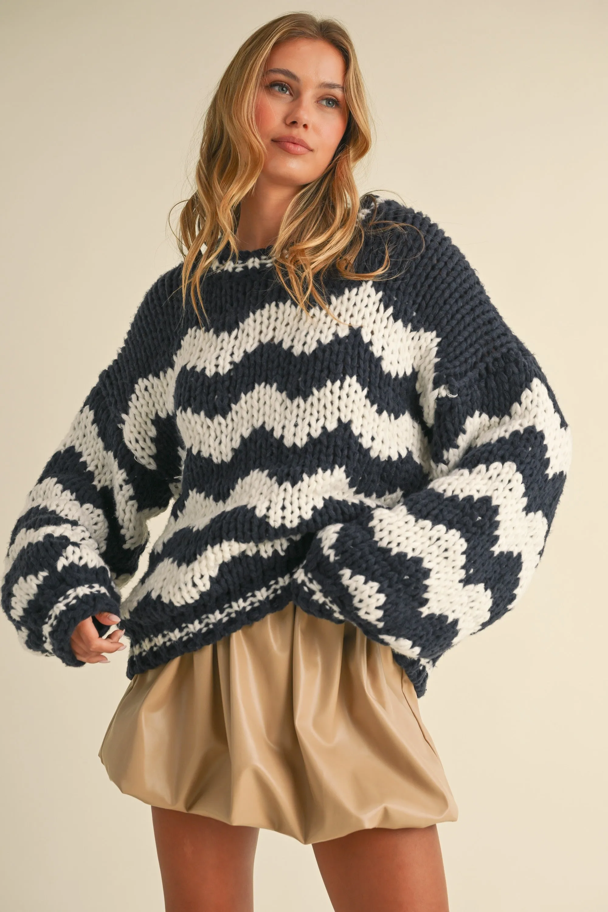Henley Oversized Sweater