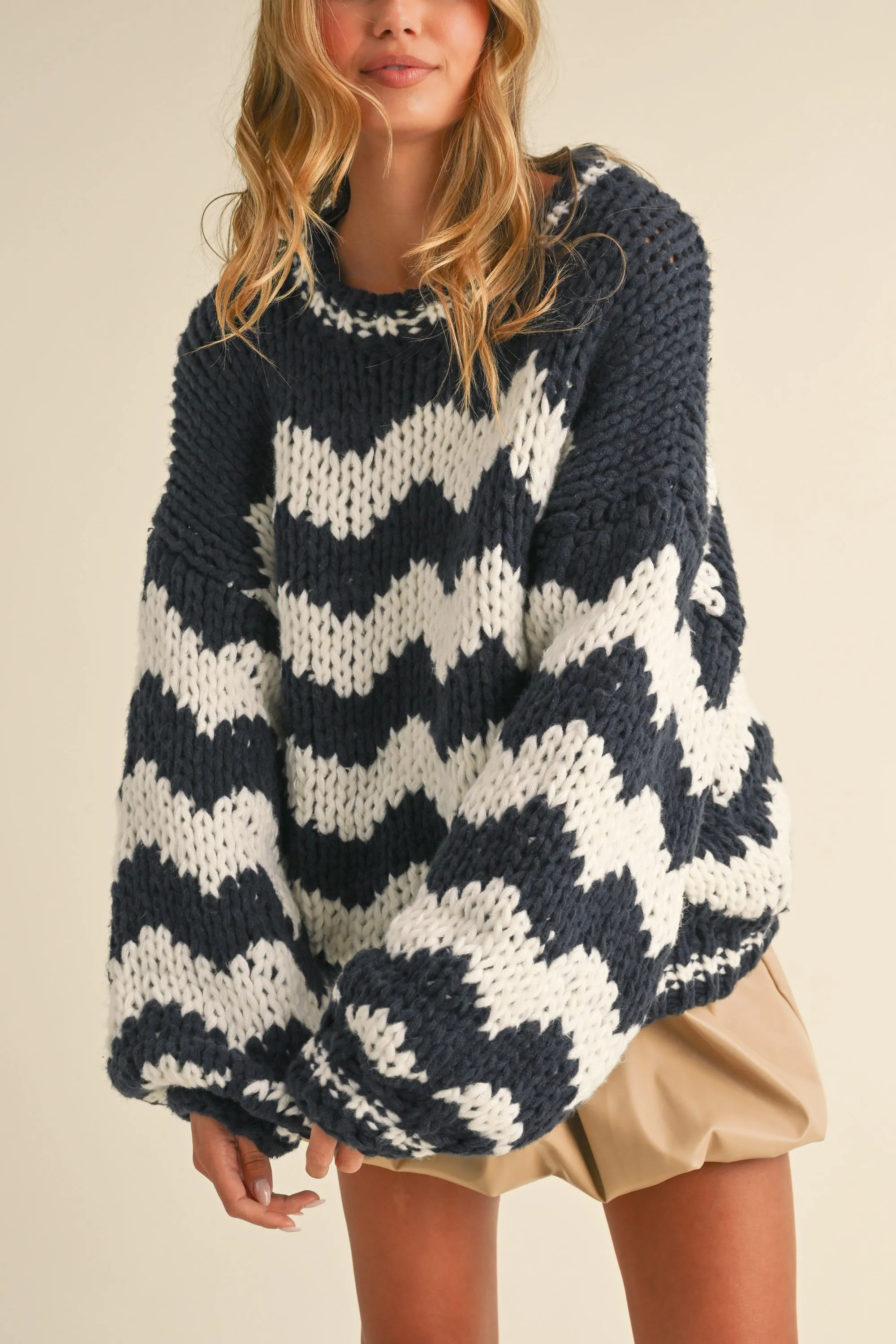 Henley Oversized Sweater