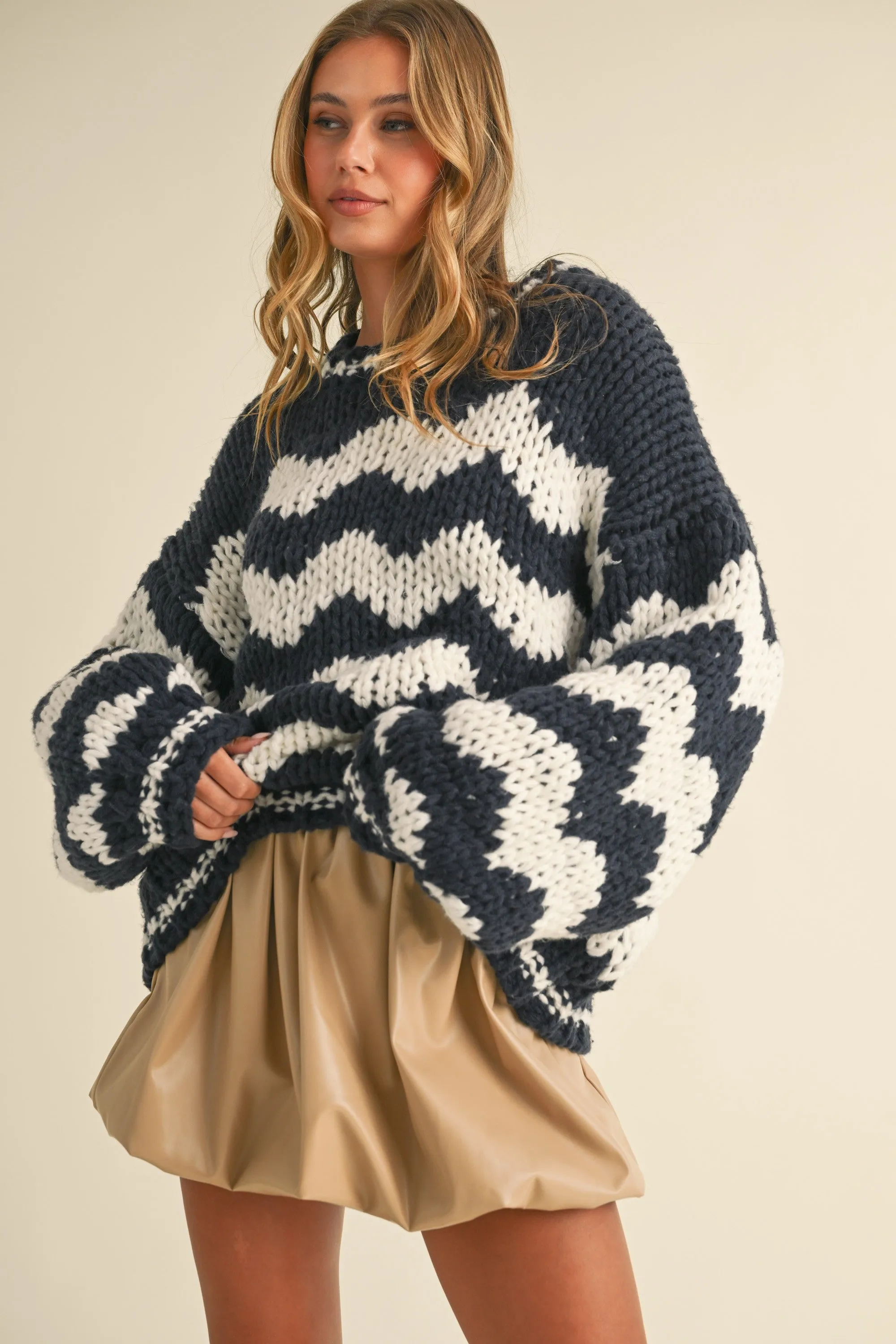 Henley Oversized Sweater