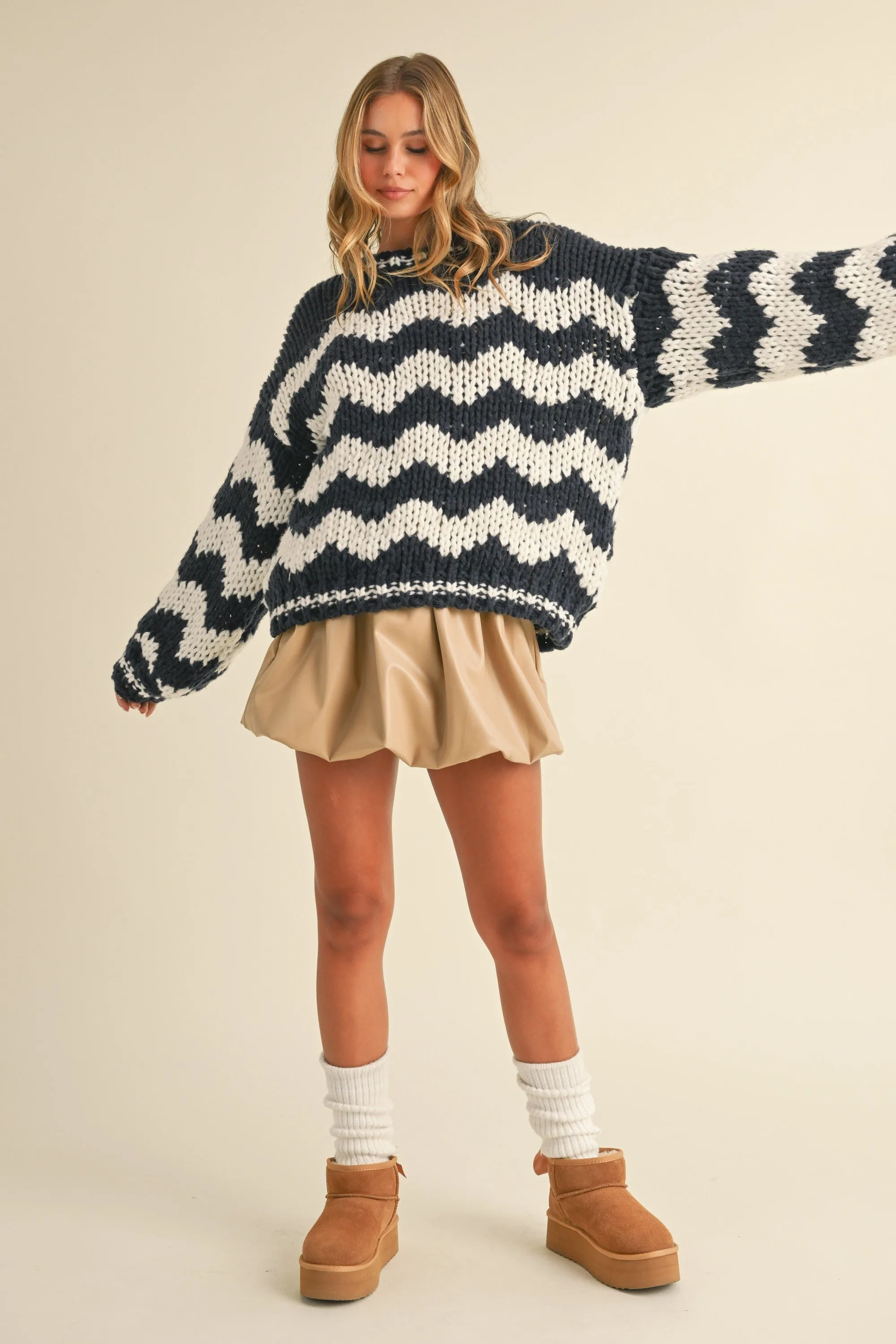 Henley Oversized Sweater