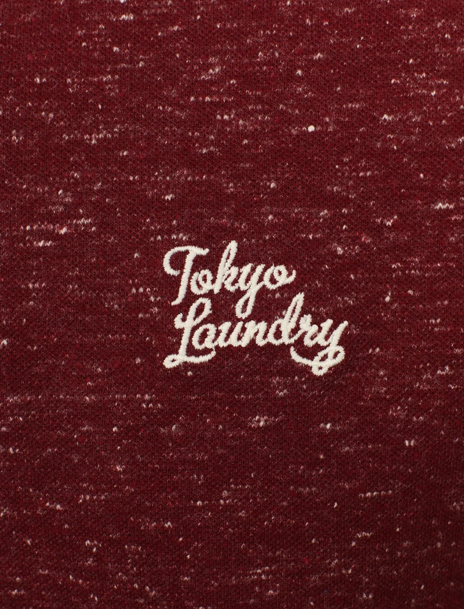 Hurstwood Neppy Pique Polo Shirt In Windsor Wine - Tokyo Laundry