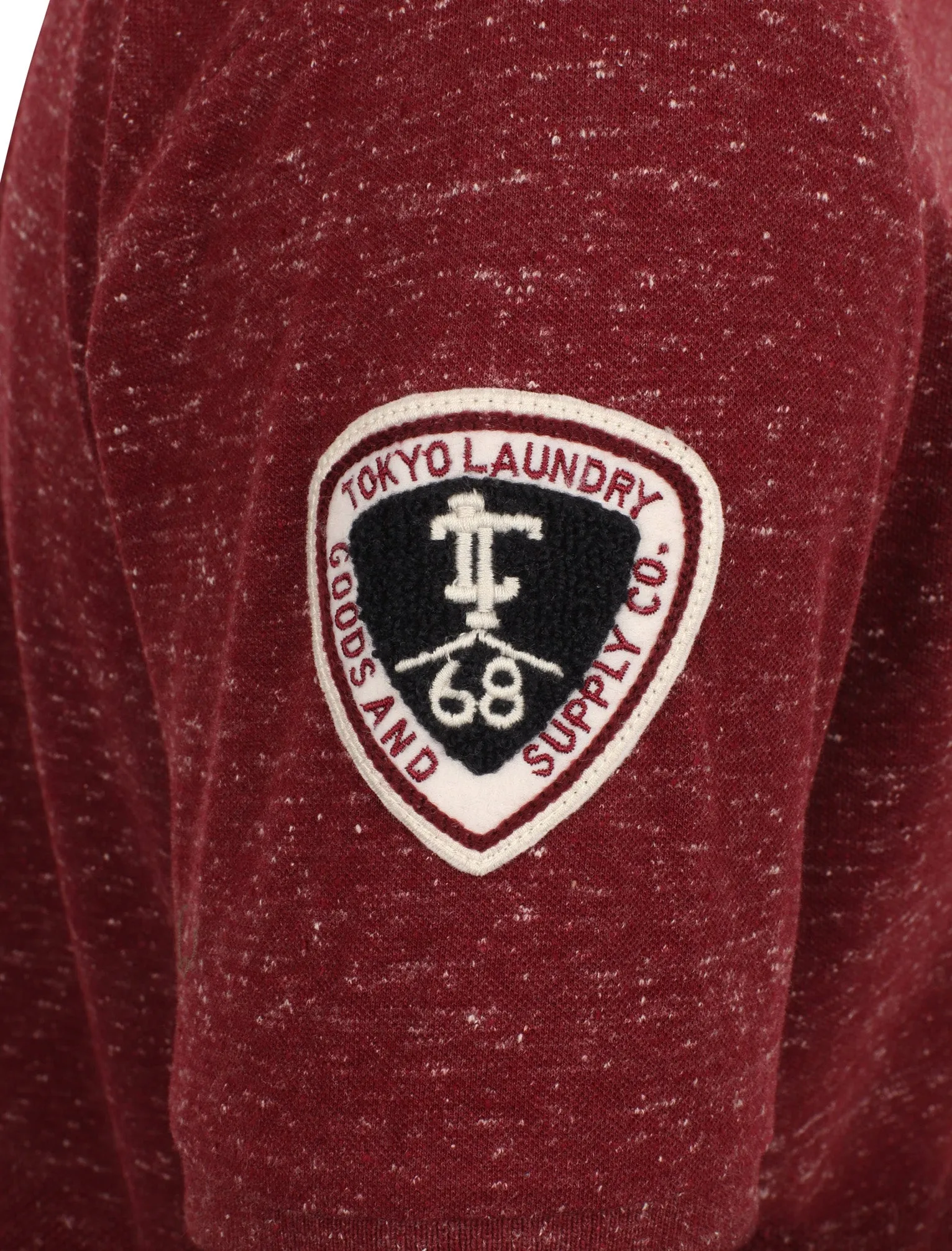 Hurstwood Neppy Pique Polo Shirt In Windsor Wine - Tokyo Laundry