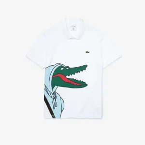 Lacoste x Jean-Michel Tixier Polo-White / Turquoise • YZK-PH0410