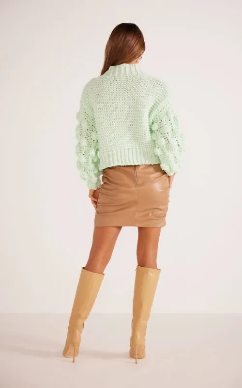 Minkpink Marcy Chunky Jumper in Mint Green