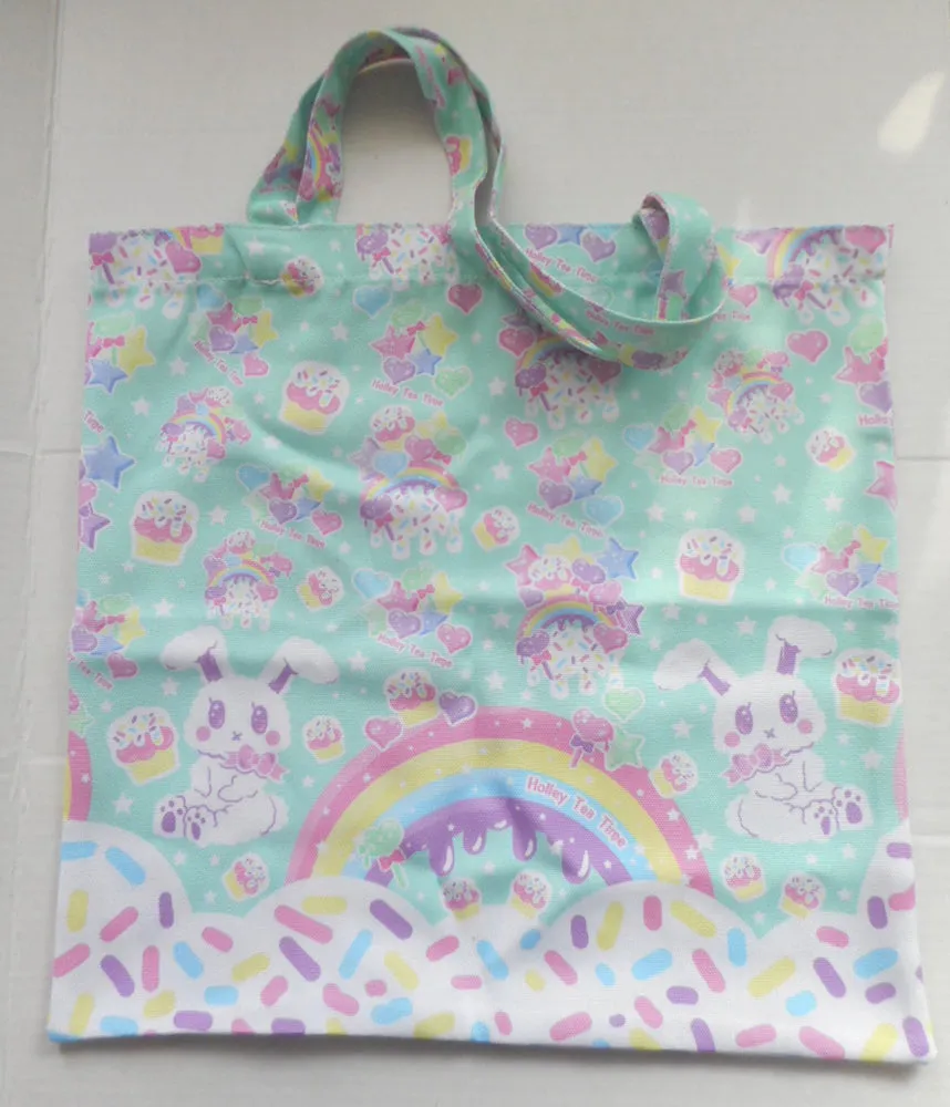 Rainbow Sweets Mint Tote Bag [Made To Order]
