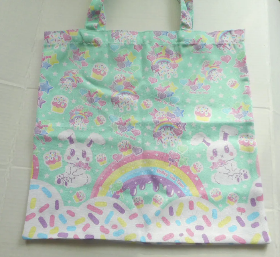 Rainbow Sweets Mint Tote Bag [Made To Order]