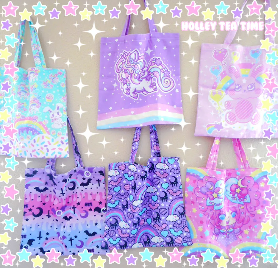 Rainbow Sweets Mint Tote Bag [Made To Order]