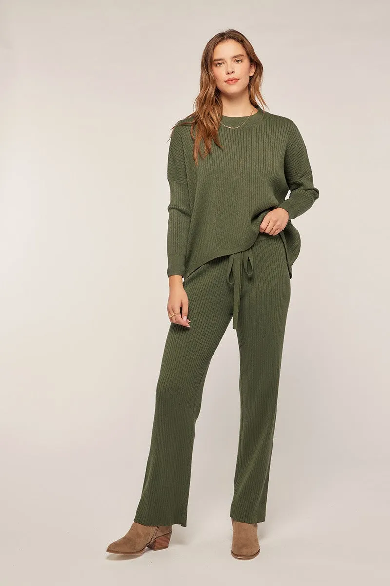 Relaxed Knit Boxy Top Sweater Set