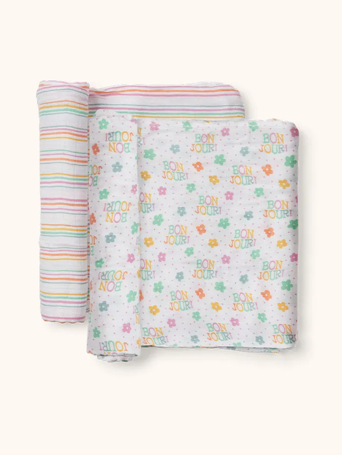 Swaddle Blanket Set - Bonjour Bébé