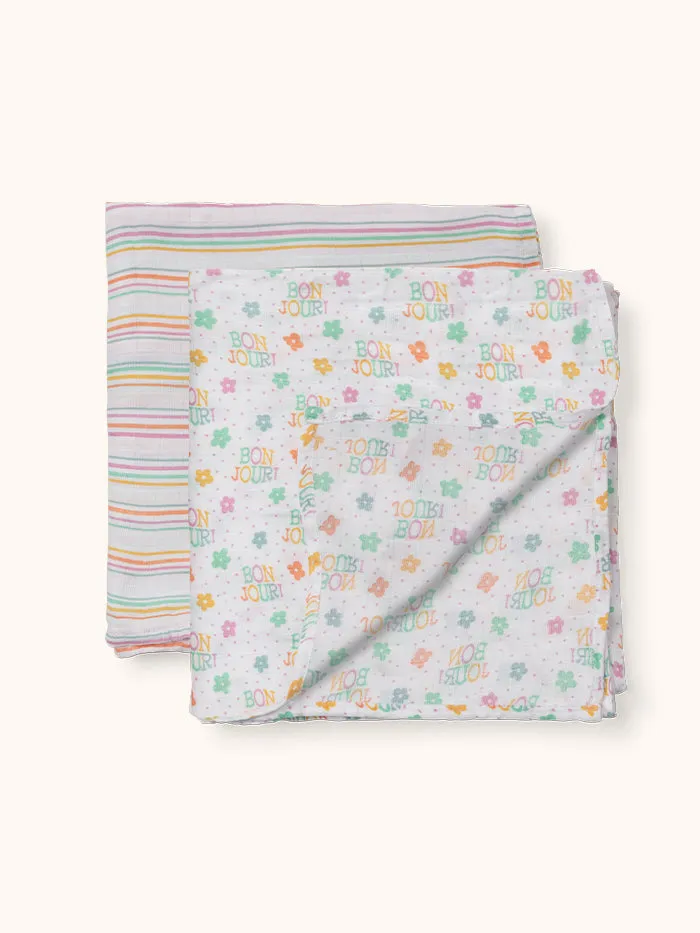 Swaddle Blanket Set - Bonjour Bébé