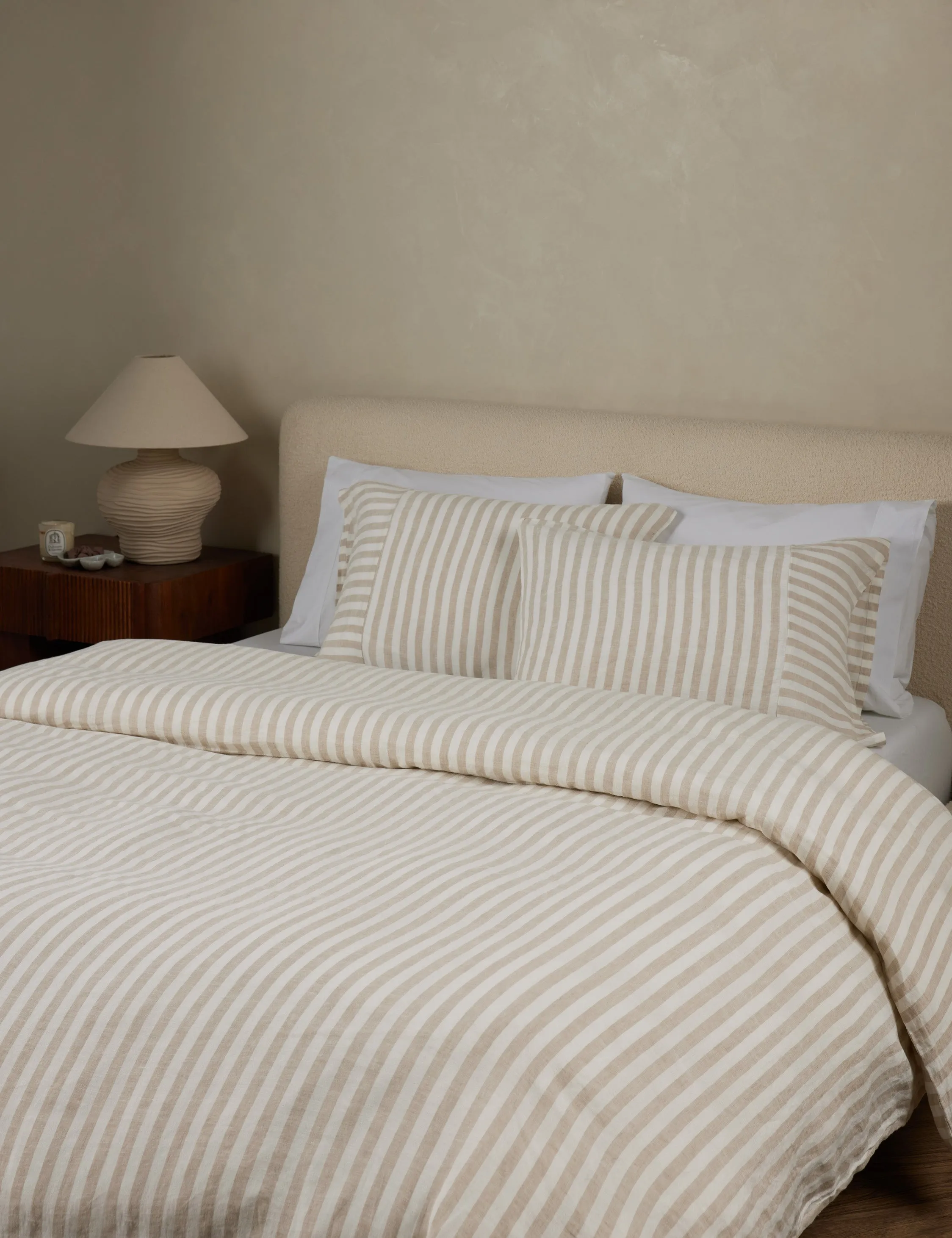 Thayer Striped European Flax Linen® Duvet Cover