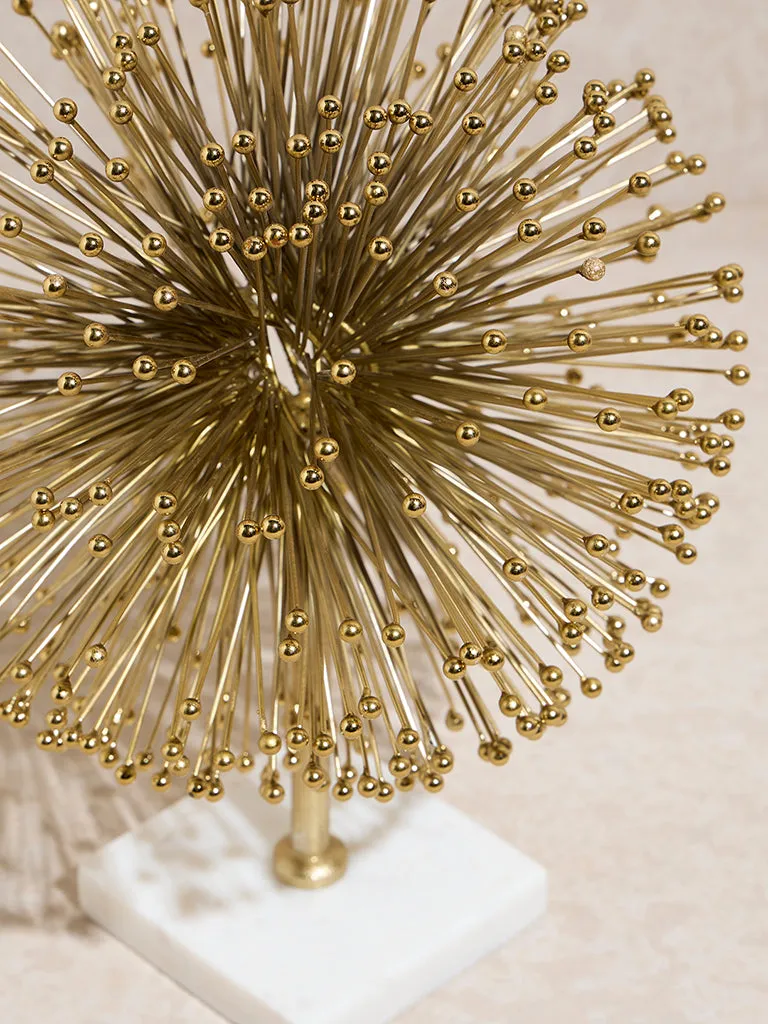 Westside Home Gold Wired Ball Decorative Object