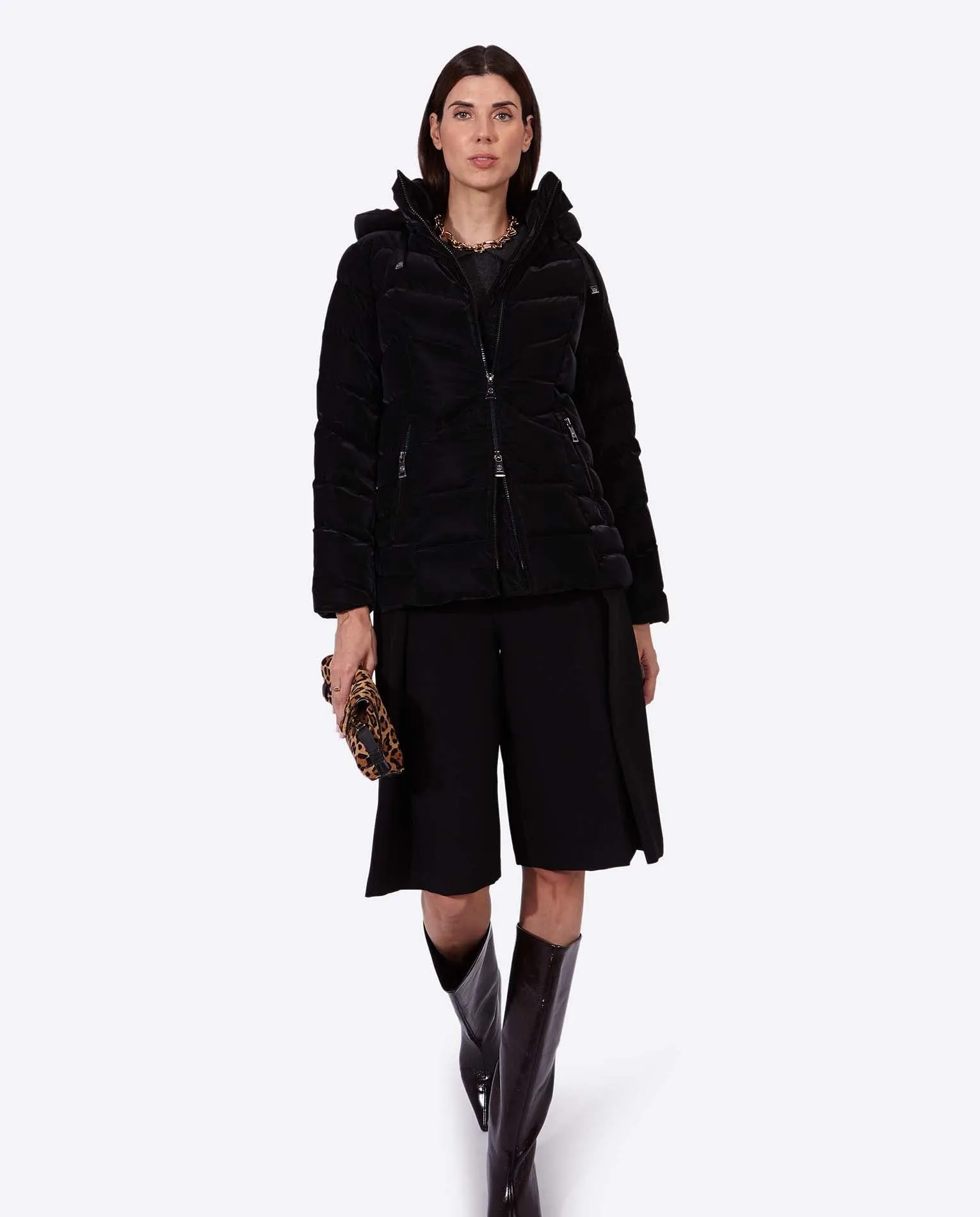 Women's down jacket LENA Negro Goma