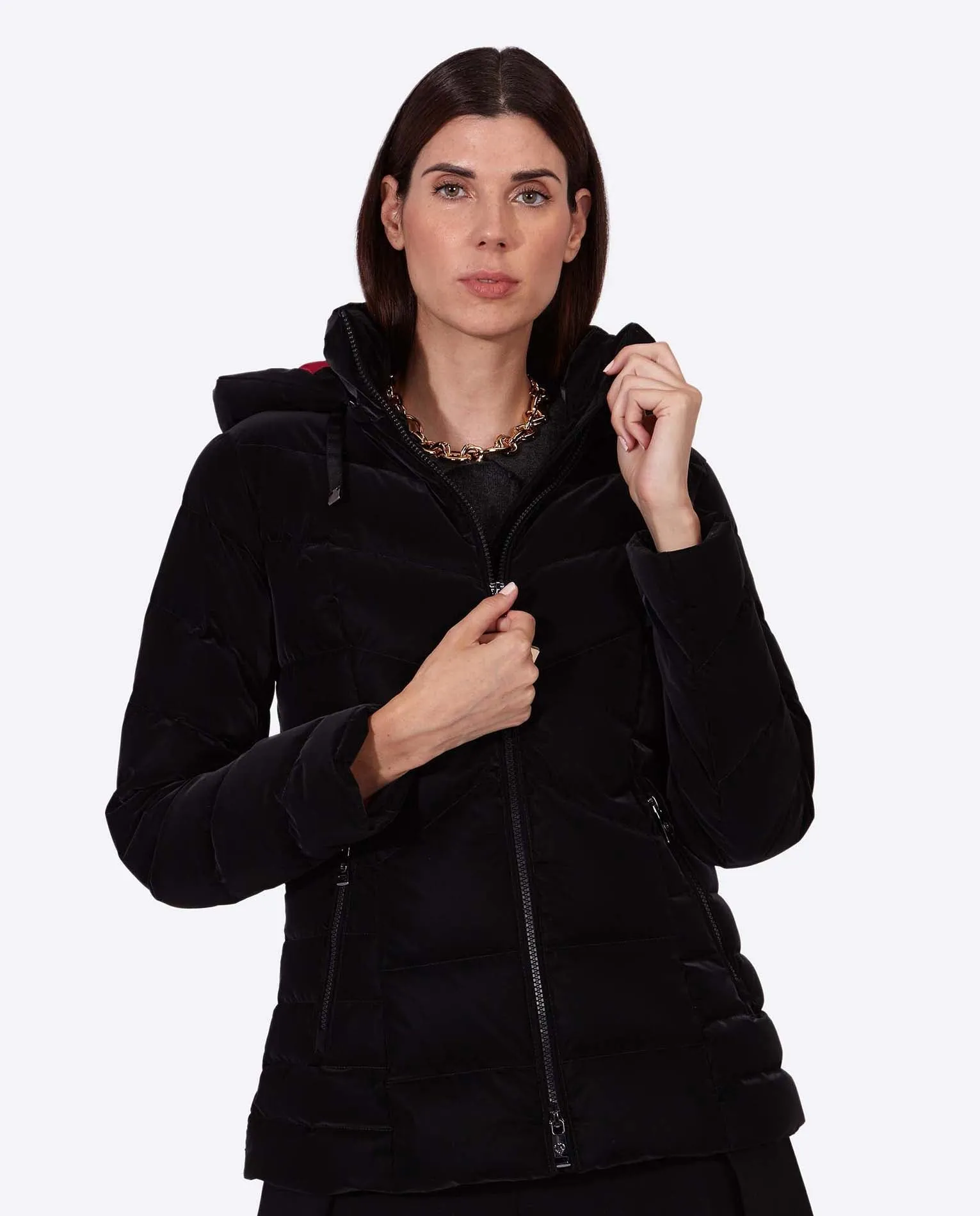Women's down jacket LENA Negro Goma