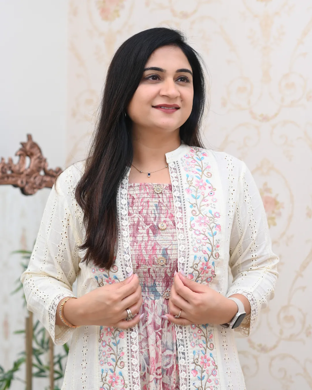 Zara Cotton Casual Sciffili Shrug Dress